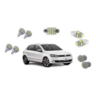 Imagem de Kit Lampadas Led Gol Voyage G7 Teto Placa Ré Farolete/Pingo - Techone