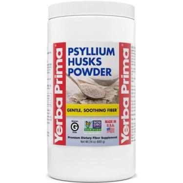 Imagem de Suplemento Yerba Prima Psyllium Husk em pó 710 ml sem sabor
