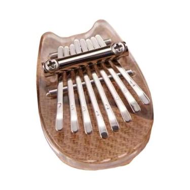 Imagem de Mini Kalimba de 8 Teclas em Madeira - Instrumento Musical Portátil par