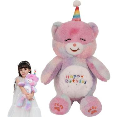 Imagem de Bicho de pelúcia CASAGOOD Rainbow Bear 30cm com alta qualidade