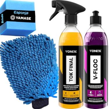 Imagem de Vonixx Kit Limpeza E Proteção Cera Carnauba Tok Final Vonixx Shampoo Neutro V-floc 500ml