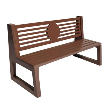 Imagem de Dynwave Acessórios para casa de bonecas Mini banco de madeira Modelo Mini cadeira de parque Móveis para casa de bonecas Escala 1/12 para artesanato DIY, Style D