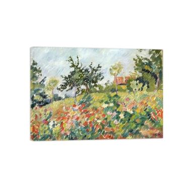 Imagem de Impressão em tela de paisagem, pintura famosa, arte de parede, quadro-floresta, pôster para decoração de sala de estar, pronto para pendurar, tela embrulhada de 70 x 100 cm 27 x 39 pol