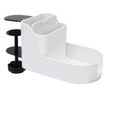 Imagem de AUNMAS Suporte de Xícara de Mesa, Grampo Em Organizador de Mesa Organizador de Mesa Ajustável Suporte de Armazenamento para Xícara de Telefone e Caneta