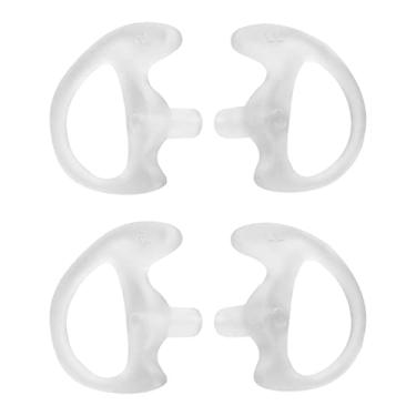 Imagem de KEYBLU Fone de ouvido universal de substituição de rádio, plugue de silicone macio para fone de ouvido de silicone macio para bobinas de rádio bidirecionais, kits de áudio para fone de ouvido acústico