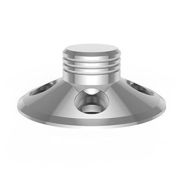 Imagem de Peso do toca-discos para vinil LP, estabilizador de disco de liga de zinco, grampo de peso de disco de 7,6 cm x 3,15 cm, alta precisão para reprodutor, CD Player (prata)