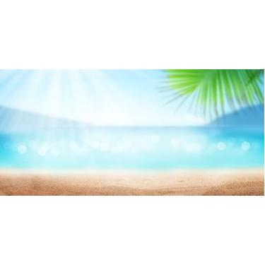 Imagem de Quadro Decorativo com Estampasummer Tropicalseasunnysky Andsand 50 x 50 Papel 1 unidade