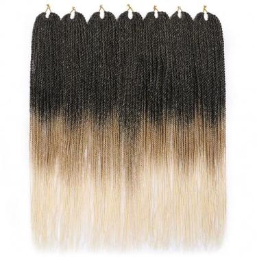 Imagem de Tranças de crochê Advation Senegalese Twist Hair, 7 pacotes de 24" - D