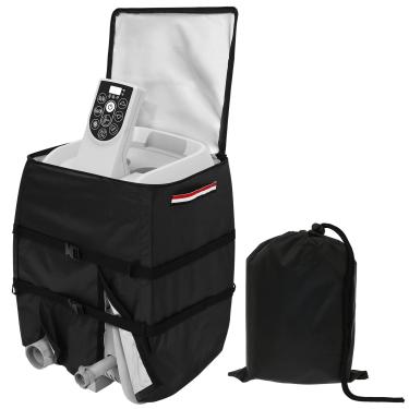 Imagem de FALESOUL Capa de bomba de aquecimento de spa para banheira de hidromassagem, capa de bomba de hidromassagem inflável, capa de bomba isolada para banheira de hidromassagem resistente à prova d'água com