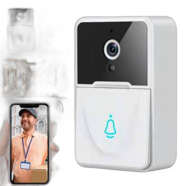 Imagem de Campainha Eletrônico Doméstico Câmera Hd 1080P Porta Wi-Fi