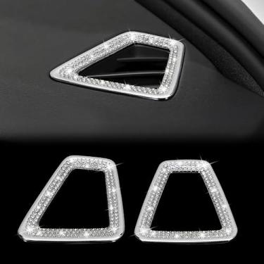 Imagem de TOMALL Capa de tomada de ar para painel Bling compatível com Volvo XC90/XC60/S90/V90/S60/V60 console central instrumento capa de saída de ar condicionado acabamento superior capa de borda de tomada CA