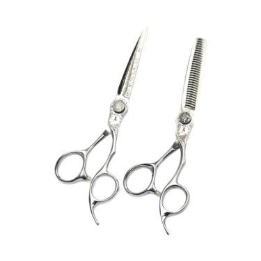 Imagem de Tesoura Profissional De Cabeleireiro 6 VG-10 Aço Inoxidável Para Salão