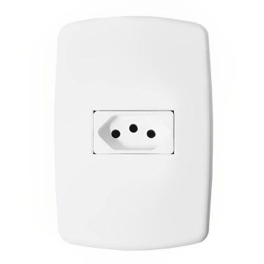 Imagem de Tomada Universal 2P+T 10A com Placa - DC-8100/25 - DICOMPEL