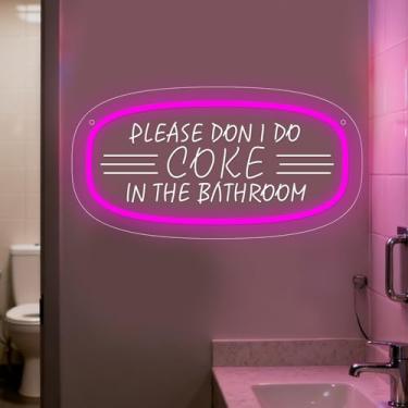 Imagem de Neonawall Bathroom Neon Sign for Wall Decor Pink Light Up Letters Led Sign Birthday Party Gifts Led Decorative Night Signs Bathroom Decorations Christmas Party Gifts for Girls Friends Bedroom Home