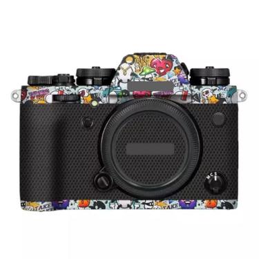 Imagem de X-T3 Adesivo de capa de câmera antiarranhões para FujiFilm X-T3 Película protetora de câmera decalques XT3 (Graffiti White)