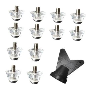 Imagem de harayaa 12 peças chuteiras de futebol com pontas para chuteiras de futebol, tênis esportivos, estáveis, antiderrapantes, para pista e campo, de futebol, 13mm 16mm