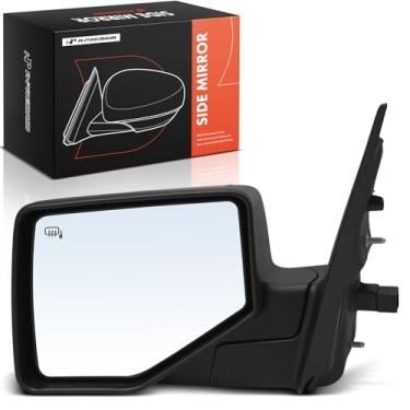Imagem de A-Premium Espelho retrovisor elétrico do lado do motorista - compatível com Ford Explorer Sport Trac e Mercury Mountaineer - Espelho retrovisor externo dobrável manual aquecido preto e prata, com luz