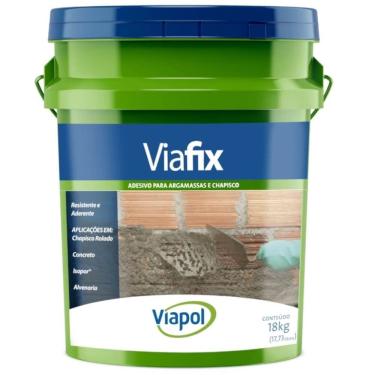 Imagem de Adesivo Para Argamassas E Chapisco 18 Kilos Viafix - V0210799 - Viapol Viafix 18 Kg - Vo210799 - Viapol
