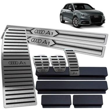 Imagem de Soleira Pedaleira Manual Descanso Audi A1 2011 2018 Preto 2P