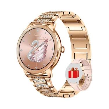 Imagem de Relógio Inteligente Ultra-Fino AMOLED Para Mulheres Monitor De Saúde C