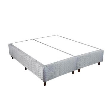 Imagem de Base Cama Box Alto Orthocrin Square Black King 193x203x32 Bipartido Al