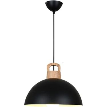 Imagem de Lustre para sala de jantar - Luminárias pendentes de LED estilo industrial - Lustres de abajur Lustre de cabeça única para sala de jantar, decoração moderna