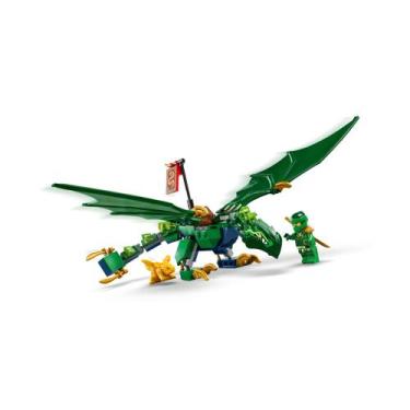 Imagem de Lego Ninjago Dragão da Floresta Verde do Lloyd 71829 - 128 Peças, Verd