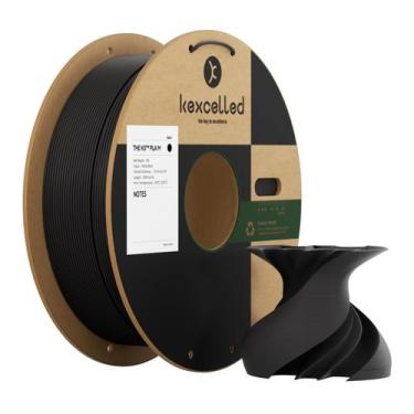 Imagem de Filamento de impressora 3D KEXCELLED Matte PLA 1,75 mm preto 1 kg
