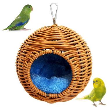 Imagem de Bird Nest Rattan Parrot Nesting House Hanging House Hanging House para