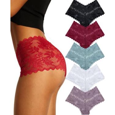 Imagem de Shorts sexy de cintura em V FINETOO, pacote com 5