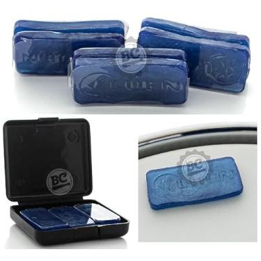 Imagem de Abafador de Tambores Luen LDH Muff Gel Colors Azul Kit c/ 6 Pads (Moongel) Filtro de Sobras (98252)