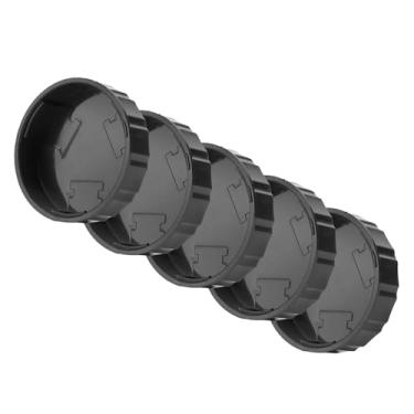 Imagem de Tbest 5 Pçs Tampa Traseira de Plástico Capa Protetora para Yasica C y Montagem Lente da Câmera Slr Durável Leve Preto