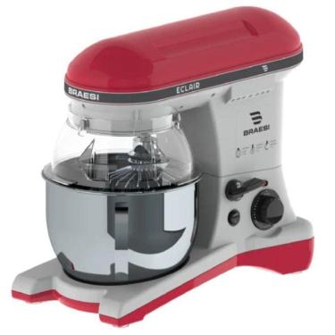 Imagem de Batedeira Planetária Profissional Vermelha Eclair BP-500S: Potência e Eficiência na Cozinha - Braesi