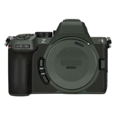 Imagem de Z 5II Adesivo de corpo de câmera kit de película protetora acessórios de pele decalques de vinil para Nikon Z5 Mark II Z5 II (couro verde)
