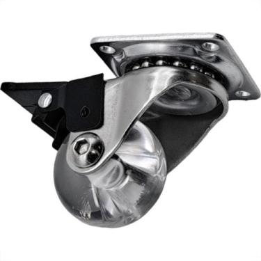 Imagem de Rodizio Silicone Soprano Base Giratoria Com Trava 35Mm