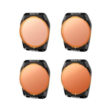 Imagem de Kit de Filtros ND/PL 8/16/32/64 para Drone DJI Air 3S - Sunnylife