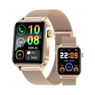 Imagem de Relógio Inteligente Feminino À Prova D'água Com Chamada Bluetooth, Mon