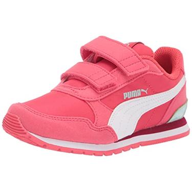 Imagem de PUMA Tênis infantil unissex ST Runner Hook and Loop, Paradise Pink-puma branco-casca de ovo azul, 15
