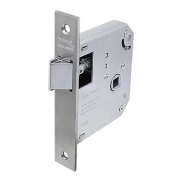 Imagem de Fechadura de Passagem MZ270 55mm Auxiliar Premium 7550 R60 Cromado Papaiz