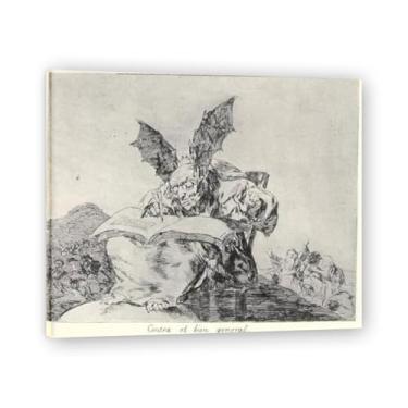 Imagem de LKXGRRSFG Against The Common GoodFrancisco De Goya Impressão em tela romântica espanhola - Obra-prima do influente pintor romântico 39,9 x 48 cm sem moldura