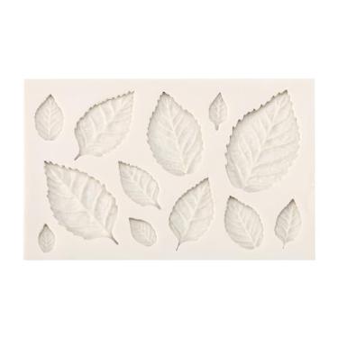 Imagem de Estink Molde de Bolo de Folhas de Silicone 3D, Grau Alimentício FDA Seguro para Fondant Chocolate Confeitaria DIY Cupcakes