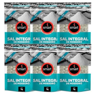 Imagem de Kit 6 Sal Marinho Integral de Mossoró Fino Smart 1kg