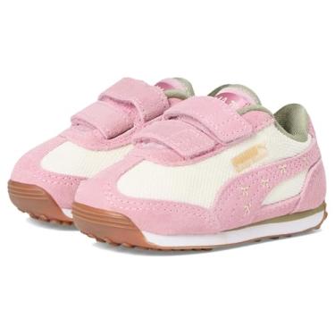 Imagem de PUMA Tênis infantil unissex Easy Rider com gancho e laço (infantil), Marfim fosco/rosa polido, 25 BR