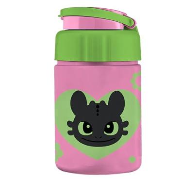 Imagem de Garrafa Squeeze TIBA Como Treinar Seu Dragão Rosa 300 ml