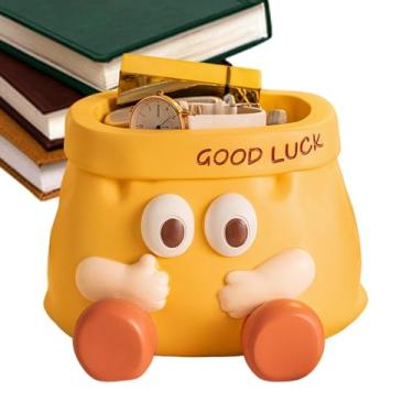 Imagem de Shakven Suporte para tigela de doces, tigela de chave para mesa de entrada - Ornamentos criativos de resina com formato de animal de estimação | Caixa de armazenamento de chaves, recipiente de