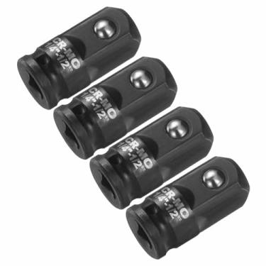 Imagem de HARFINGTON Adaptador de soquete de impacto fêmea de 1/10.2 cm para 1/5.1 cm macho aumentador de acionamento quadrado padrão SAE CR-MO conversor de aço, chave de impacto, chave catraca, disjuntor