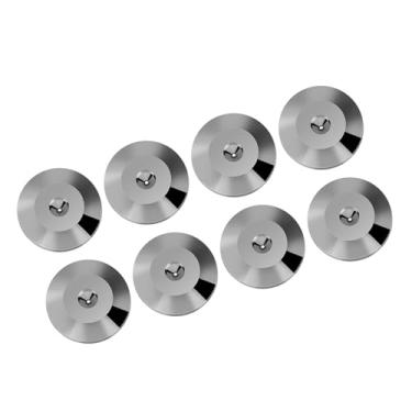 Imagem de Generic Tapete de Pés de Isolamento de Alto-falante Universal de Cobre Puro 25 X 4mm Base para Amplificador CD DVD Player Instrumento de Chassi, 8 Peças Ouro/prata/cor de Arma (Prata Preto)