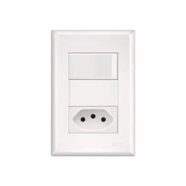 Imagem de Conjunto Fame Evidence com Placa Simples e Tomada 10A - Código 584819