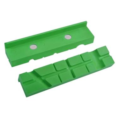 Imagem de Skweawert Mandíbulas de torno de lixo, torno de bancada, mandíbulas de substituição de mandíbulas macias de metal, plástico, torno de borracha, almofadas de mandíbula, torno de grão plano, capa