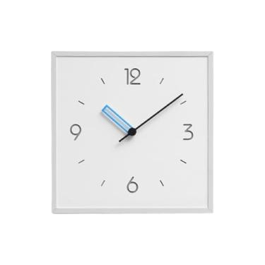 Imagem de Relógio de parede Relógio quadrado simples e moderno com funcionamento silencioso alimentado por bateria para decoração de casa
